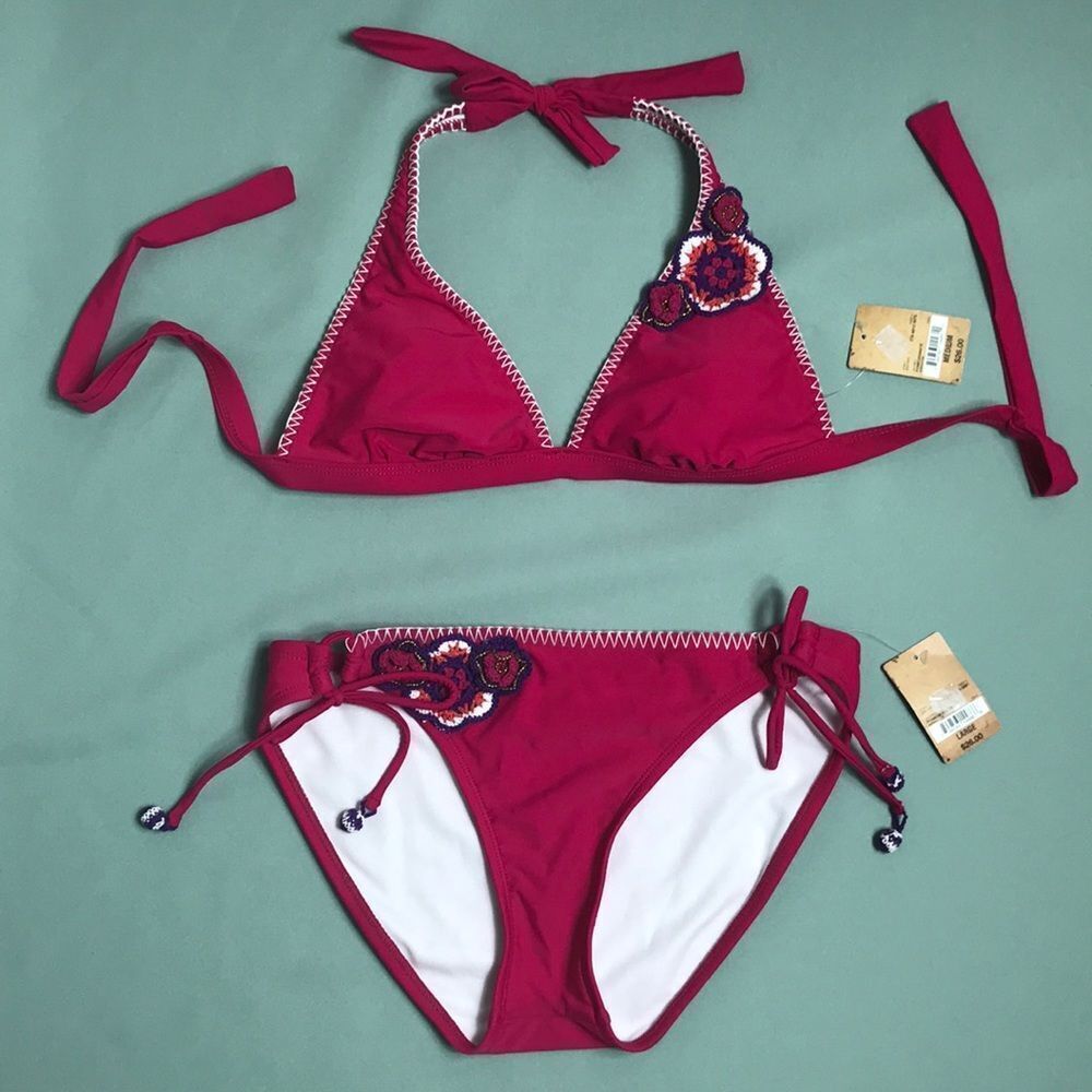 Arizona 2 Piece Bathing Suit NWT Size Top M & Bikini L